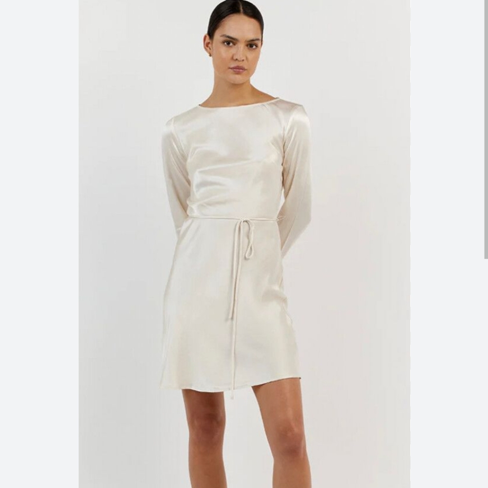 Dissh Charli Pearl Satin Slip Mini Dress 2